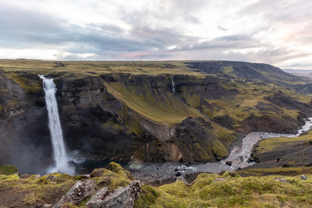 Háifoss. Las mejores cascadas de Islandia.