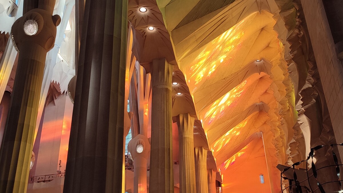 Interior de La Sagrada Familia
