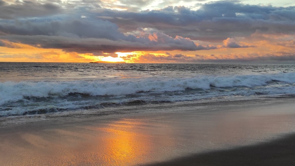 Puesta de sol en costa rica
