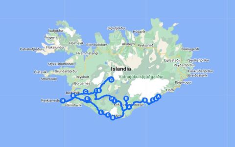 Mapa Interactivo de Islandia