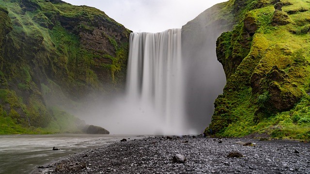 Cascada Skógafoss. Islandia.